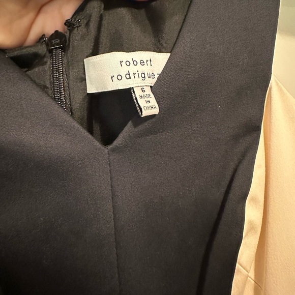 Robert Rodriguez Black and Cream Mini Dress Size 6 - Picture 6 of 13